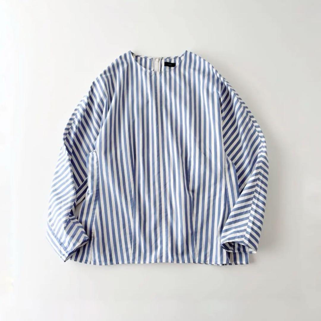 定価38,500円　美品　JOSEPH　コクーン　コットン　ストライプ　ブラウス
