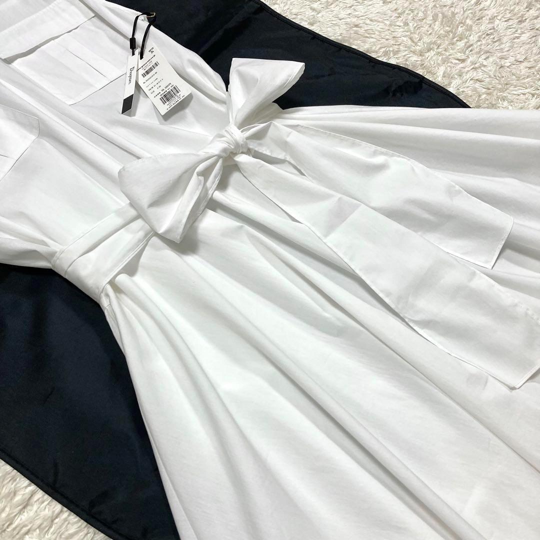 ★タグ付 24AW★グレースコンチネンタル ティアードコンビシャツワンピース