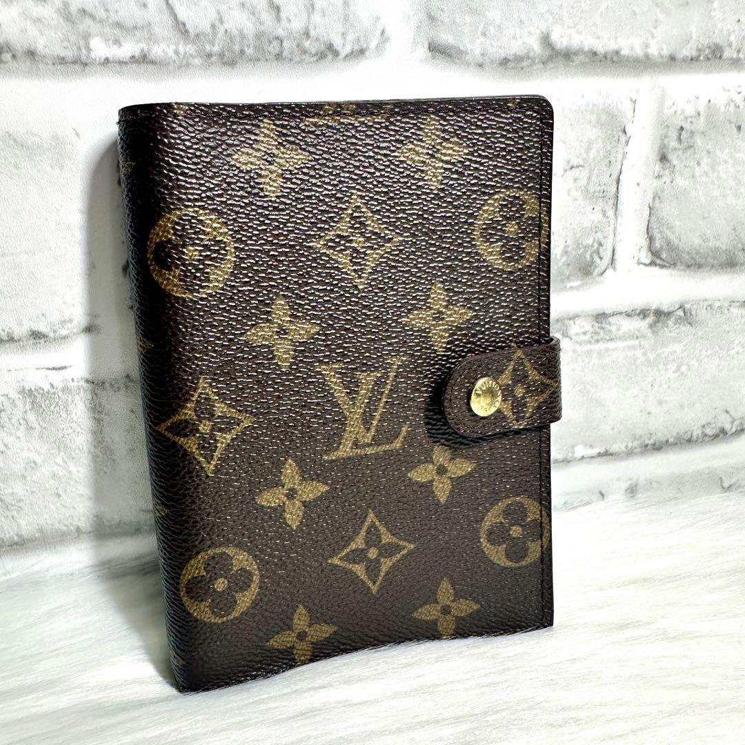 ルイヴィトン モノグラム  アジェンダPM 手帳カバー ゴールド LV