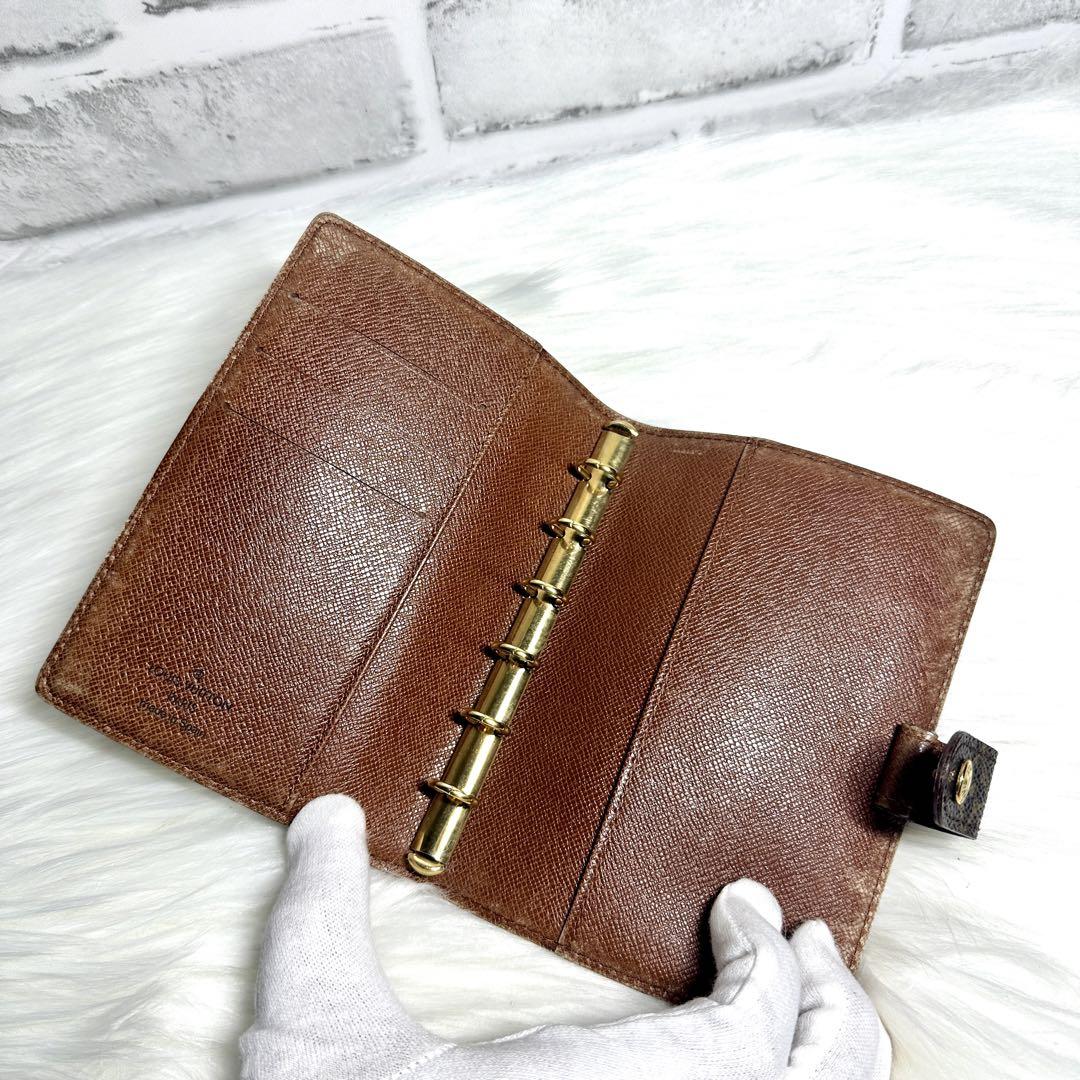 ルイヴィトン モノグラム  アジェンダPM 手帳カバー ゴールド LV
