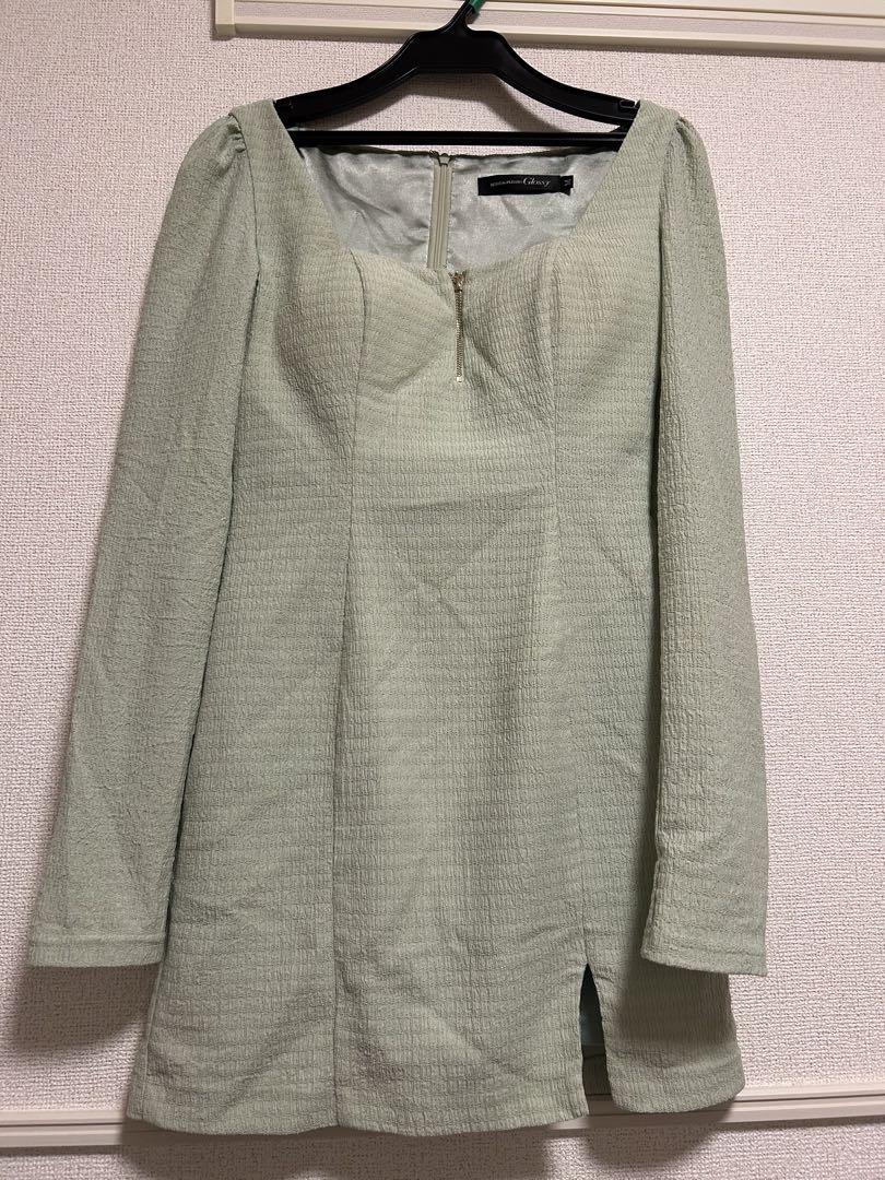 ROSE de FLEURS Glossy M ライトグリーンドレス