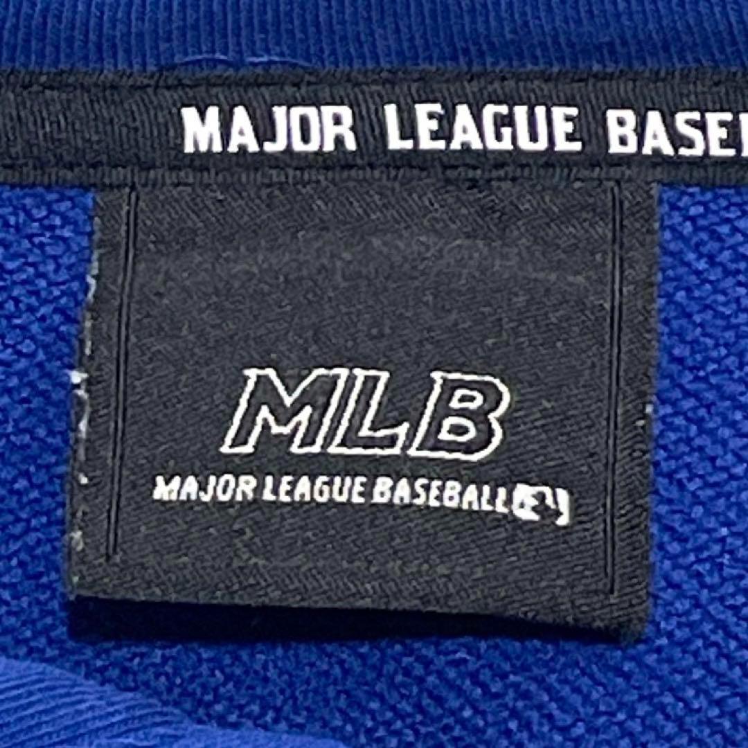 【激レア2XL】MLB LA ドジャース フーディー デカロゴ ブルー HD21