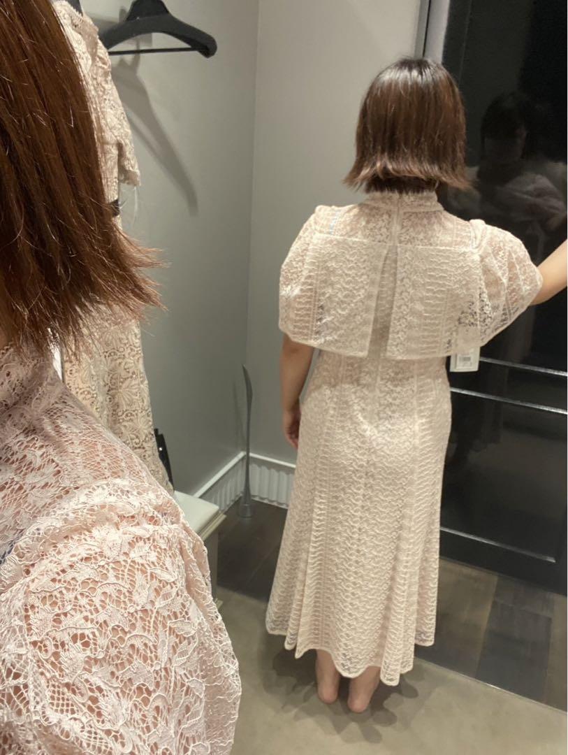 新品未試着 タグ付きセルフォード ドレス ワンピース ピンクベージュ 二次会