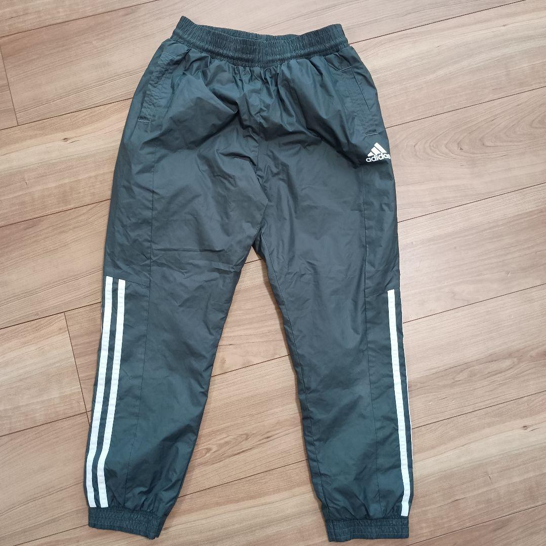 adidas ウィンドブレーカー 上下 140 青 - メルカリ