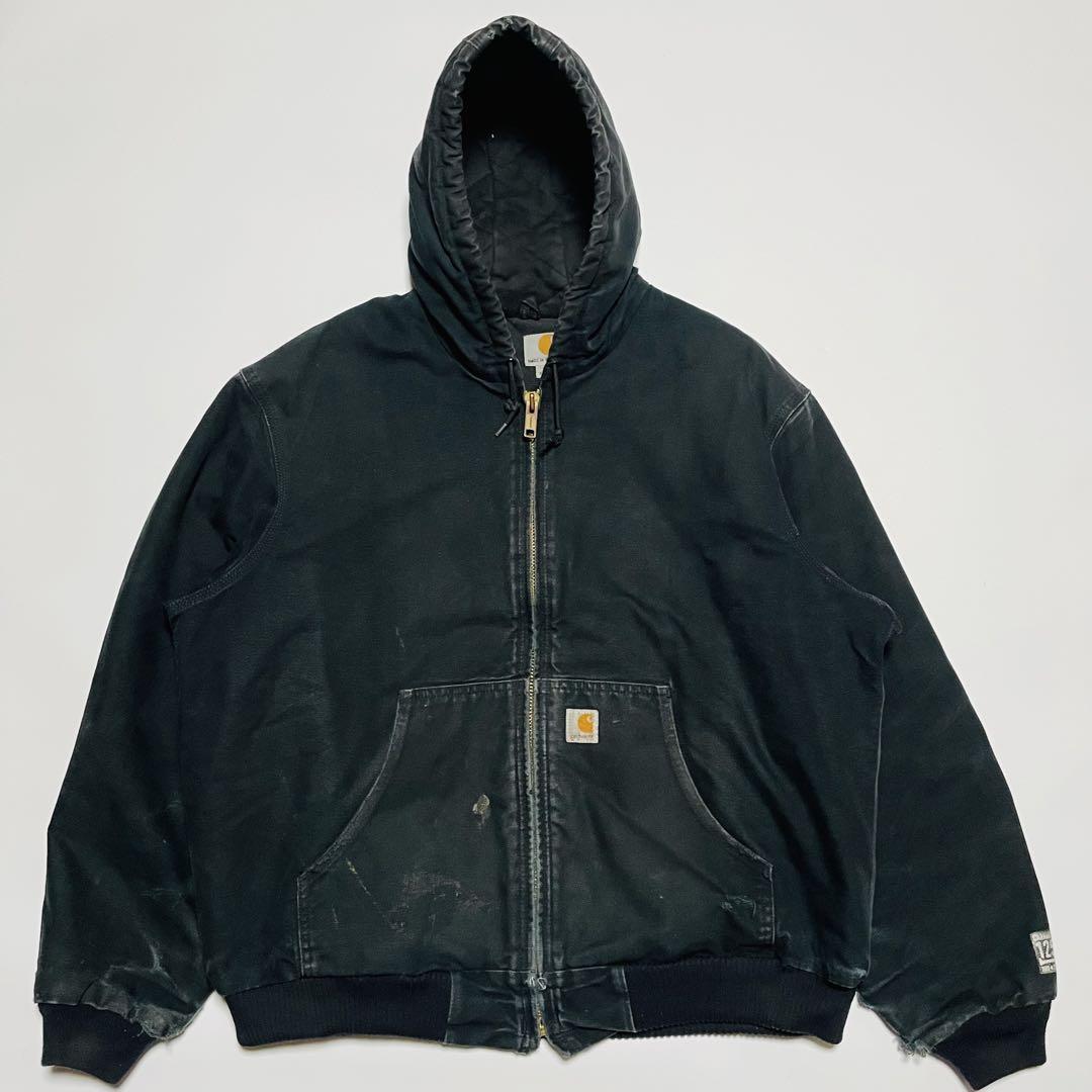 【USA製】Carhartt カーハート アクティブジャケット フェード USA製 Carhartt アクティブジャケット 襤褸 フェード 125周年