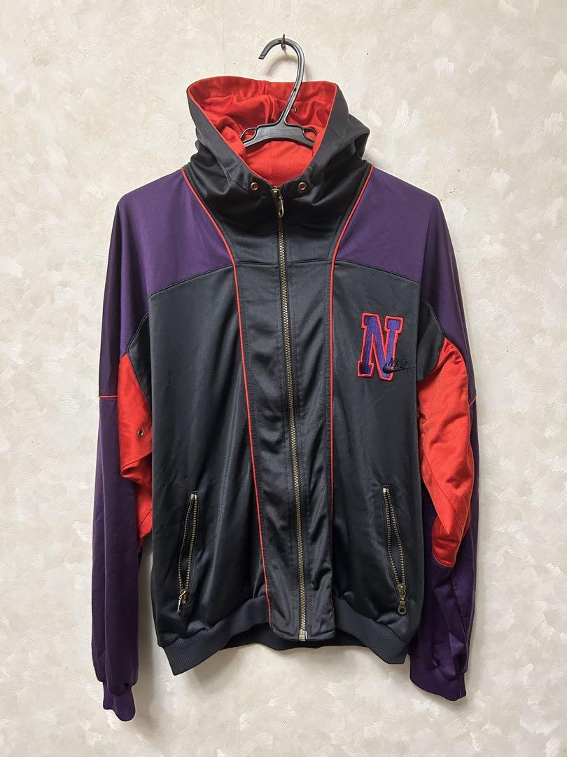 90s 銀タグ NIKE ビッグロゴ トラックジャケット Mサイズ