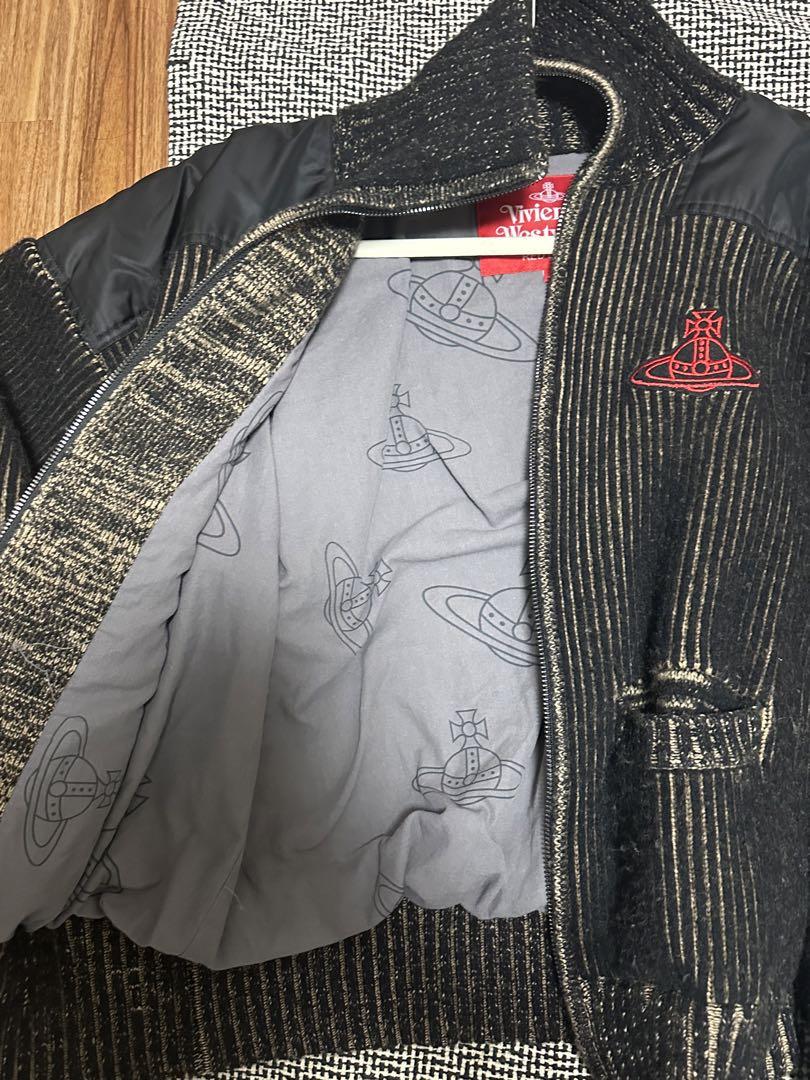 Vivienne Westwood☆ミリタリーパッチニットブルゾン Vivienne Westwood☆ミリタリーパッチニットブルゾン