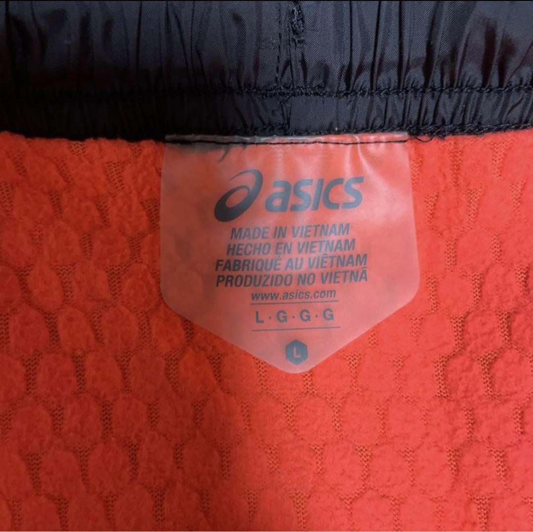 asics ウインドブレーカー Lサイズ ピンク・黒