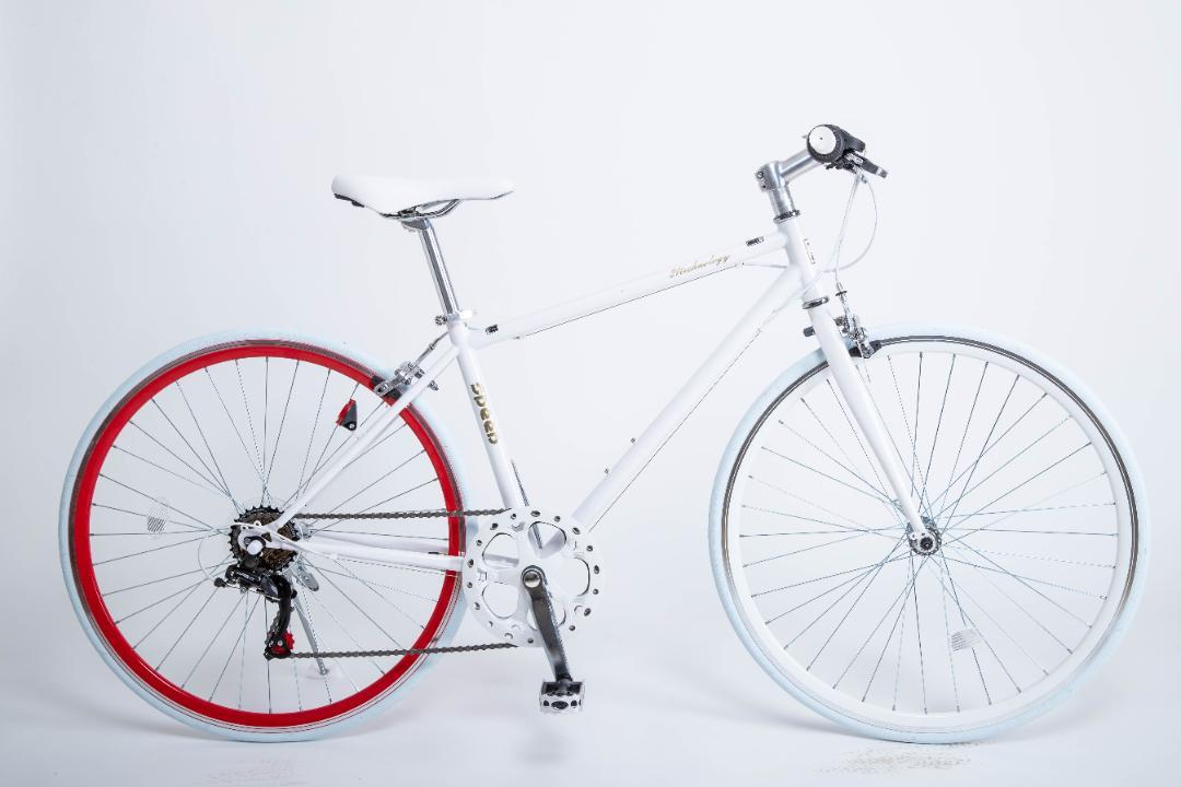 楽天市場】クロス バイク 700C 自転車 8色展開 シマノ 6段 変速