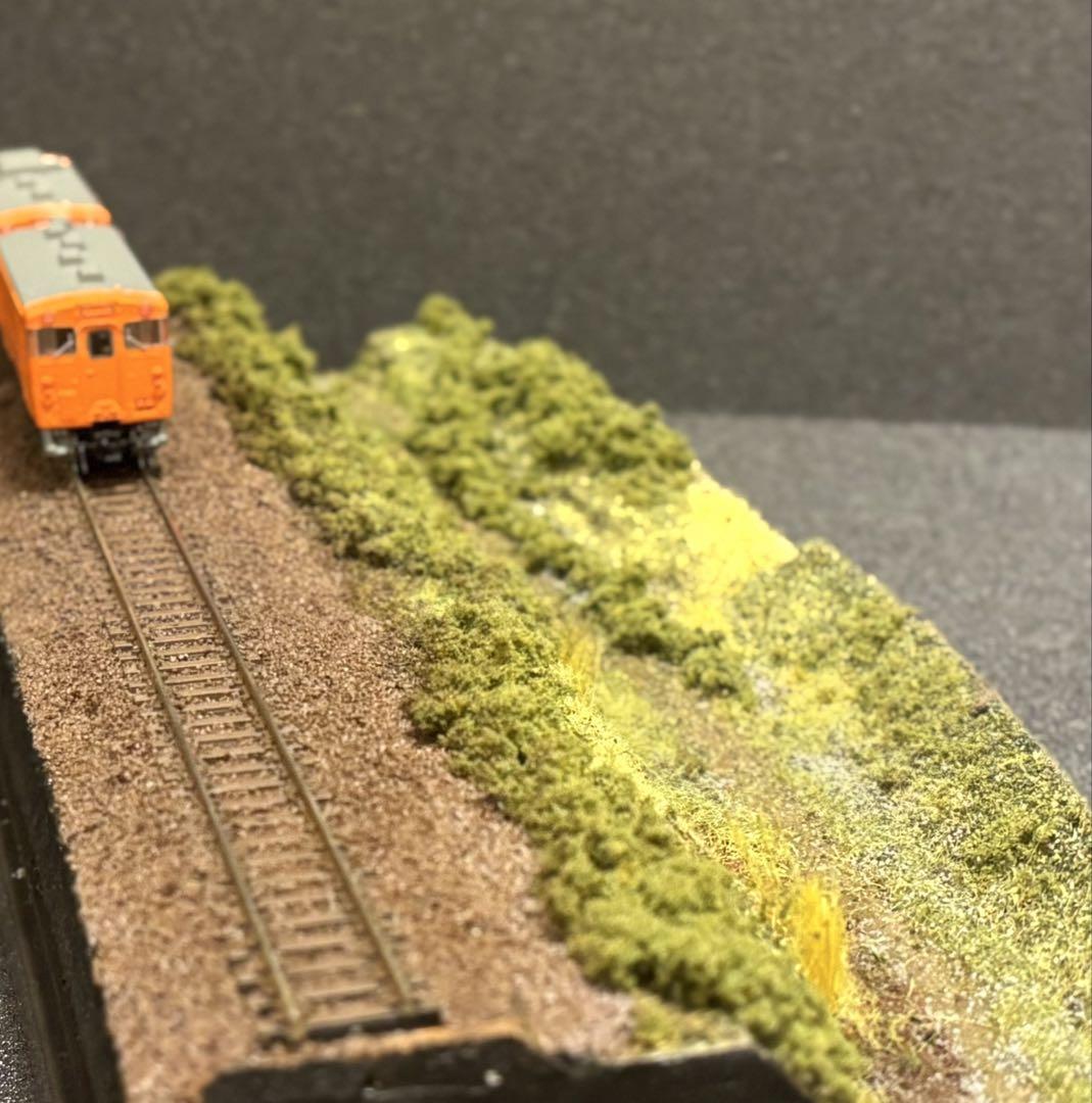 【Nゲージ　鉄道模型保管用ジオラマ】田舎の線路 Nゲージ 鉄道模型保管用ジオラマ】田舎の線路 - メルカリ