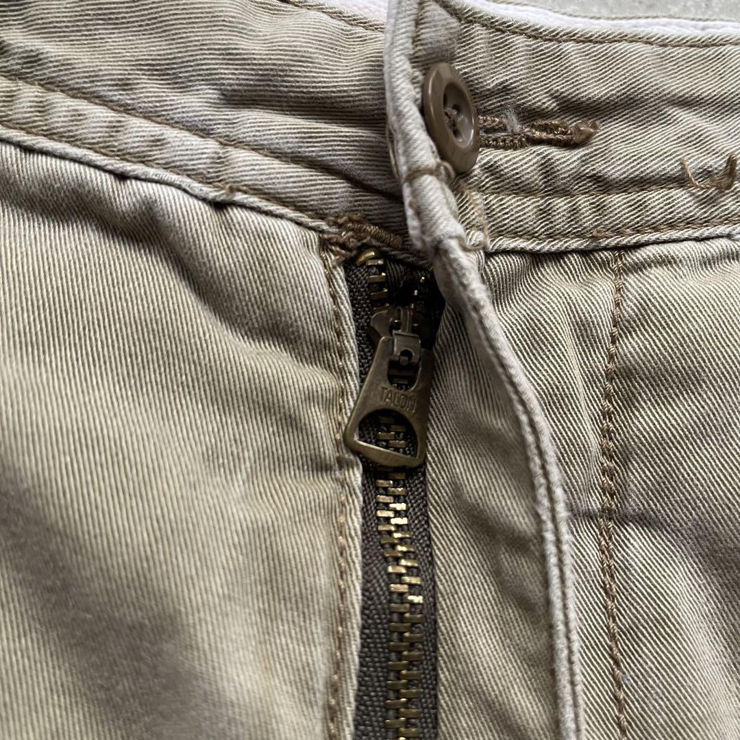 90s Ralph Lauren コットンバギーショーツ W38 ミリタリー