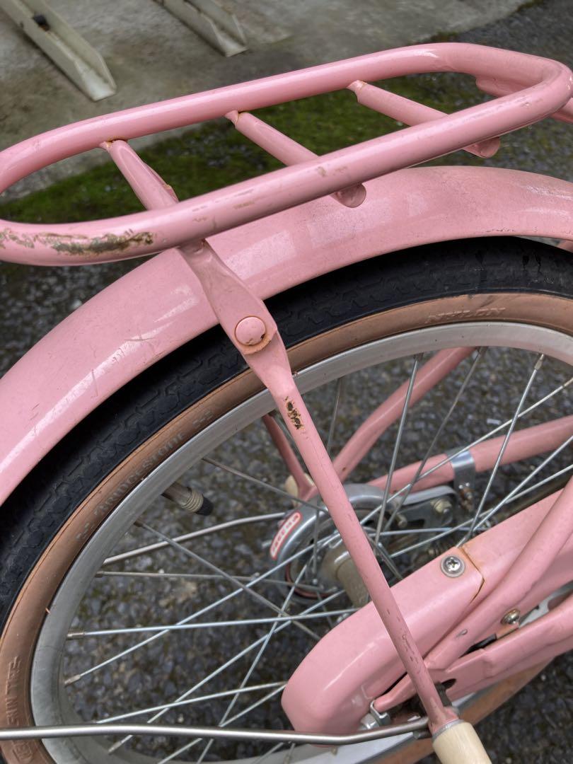 ショップレビュー ランキング 自転車 中古】子ども用 HACCHI ピンク色 18インチ 自転車本体