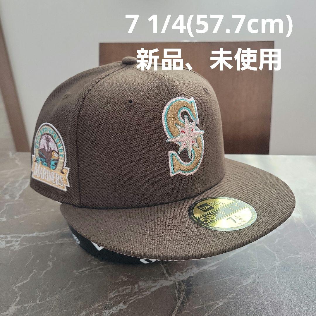 最新作 59fifty シアトル・マリナーズ 1/4 7 カスタムキャップ 中古品 キャップ フィリックス 古着 ローライダー cat the felix 90s キャップ