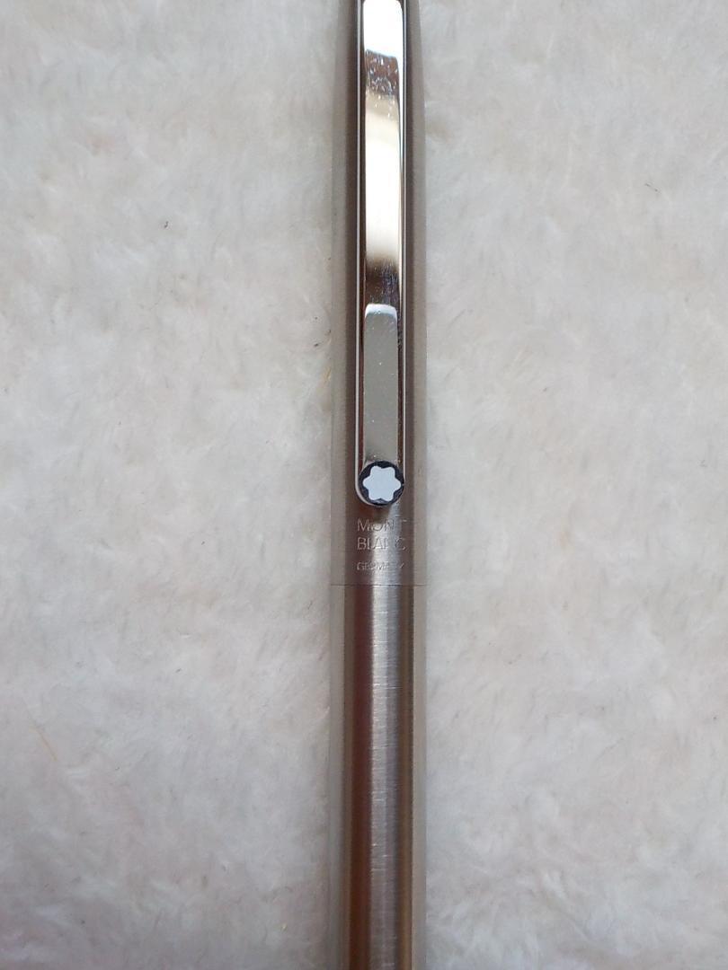 MONTBLANC モンブラン スリムボールペン ノック式 シルバー