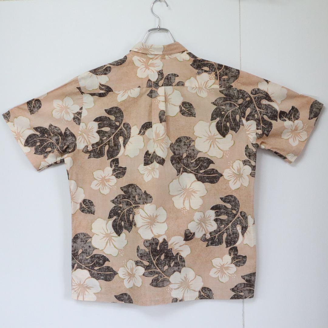 【ボタニカル柄】ビショップストリート 総柄シャツ フラワー 花柄 リーフ柄 XL