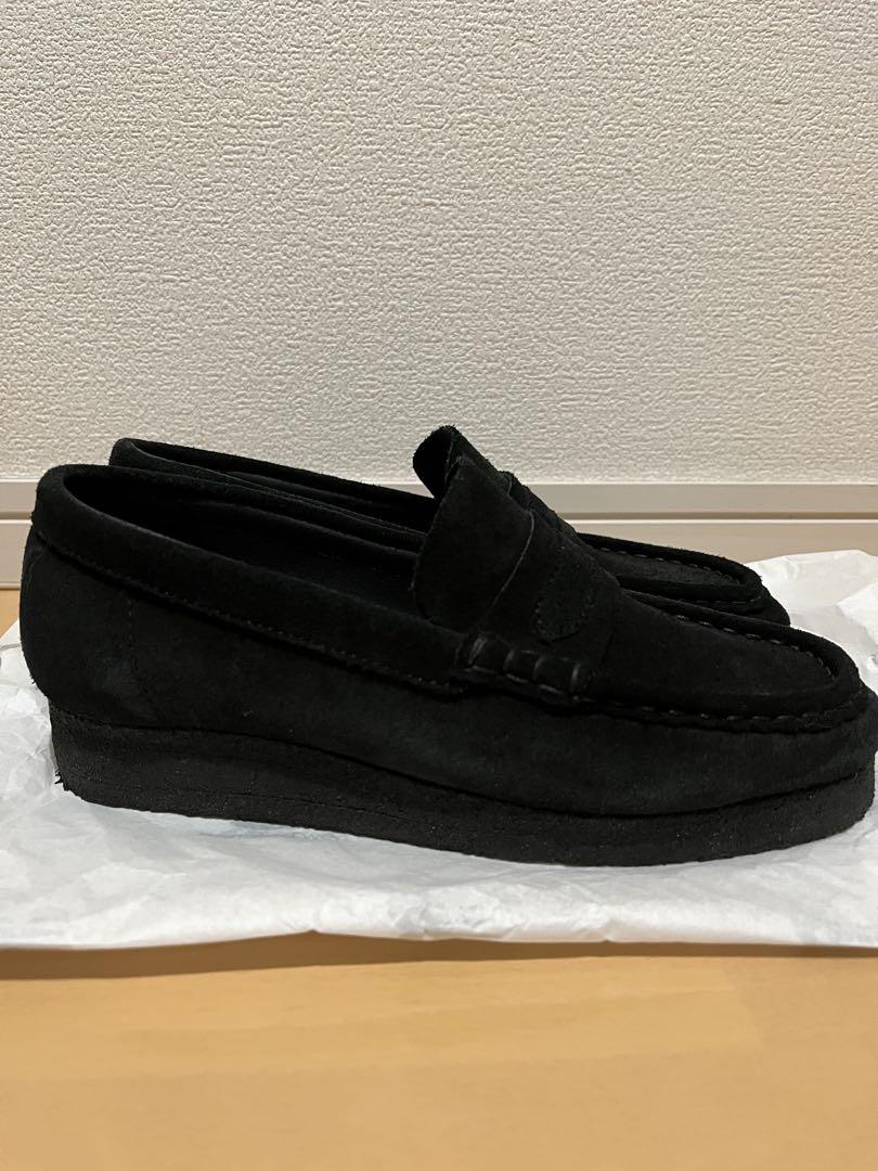 Clarks ワラビーローファー(ブラックスエード)