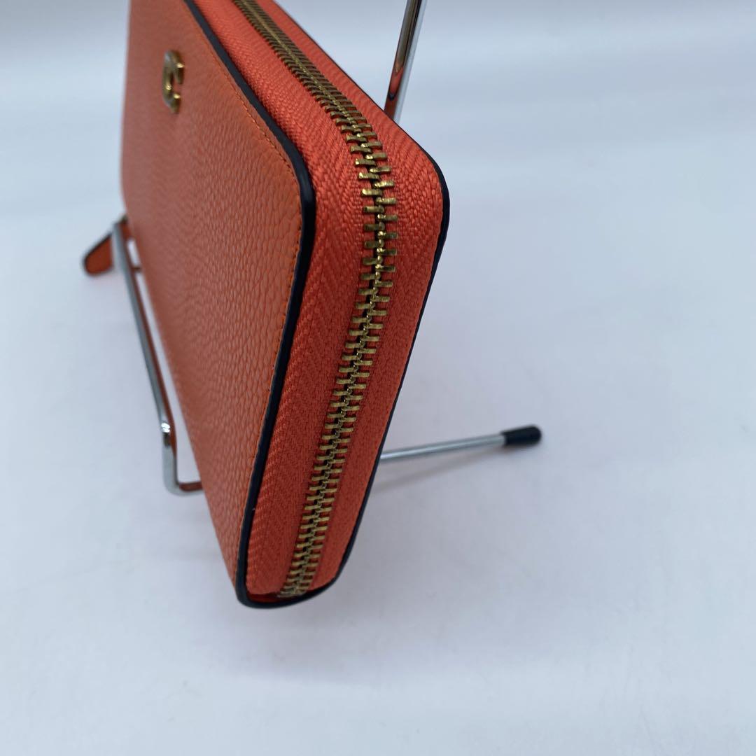 【新品未使用】COACH コーチ 長財布 オレンジ ロゴ
