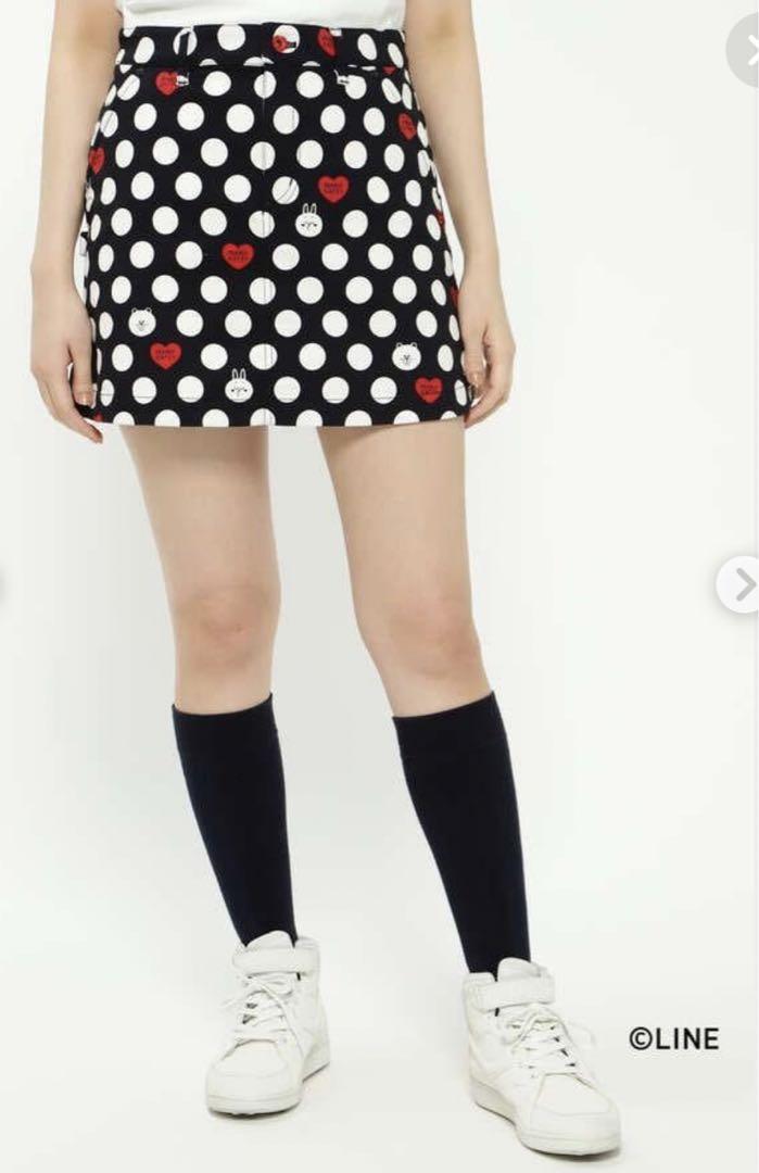 【新品】PEARLY GATES パーリーゲイツ ストレッチ　ドット　スカート