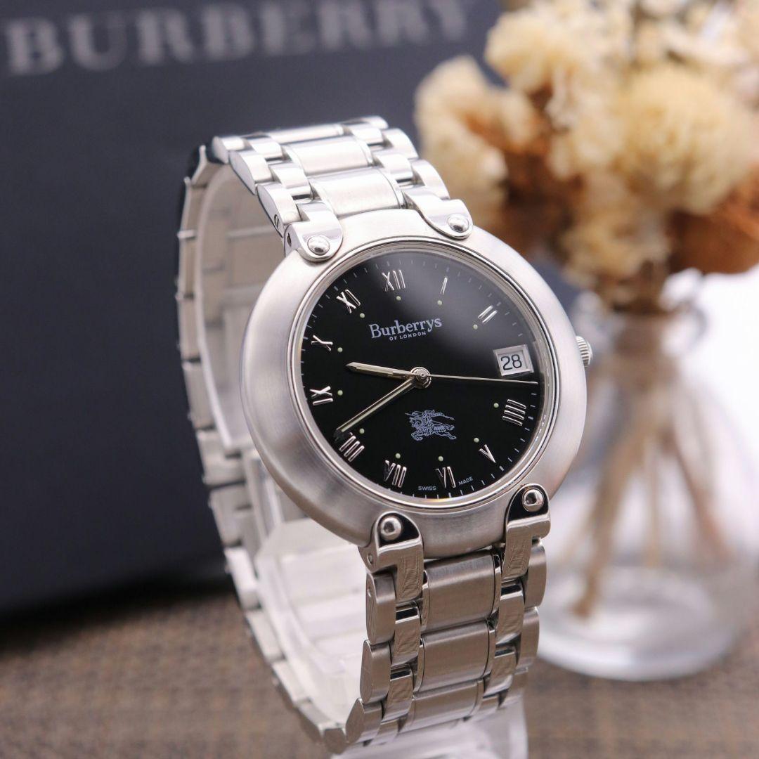 正規品【新品電池】BURBERRY 11000G/動作品 美品 ローマン デイト