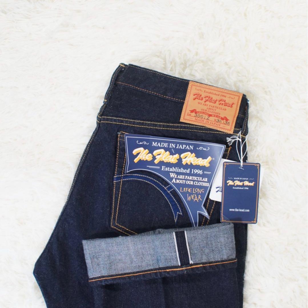 希少 フラッシャー付き《THE FLAT HEAD》3001Z(W36)赤耳