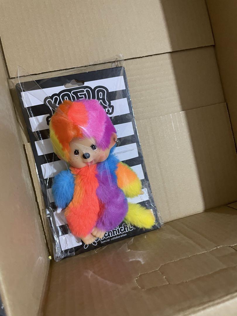 モンチッチ カエチッチ 木村カエラ カラフルレインボー キーチェーン ぬいぐるみ