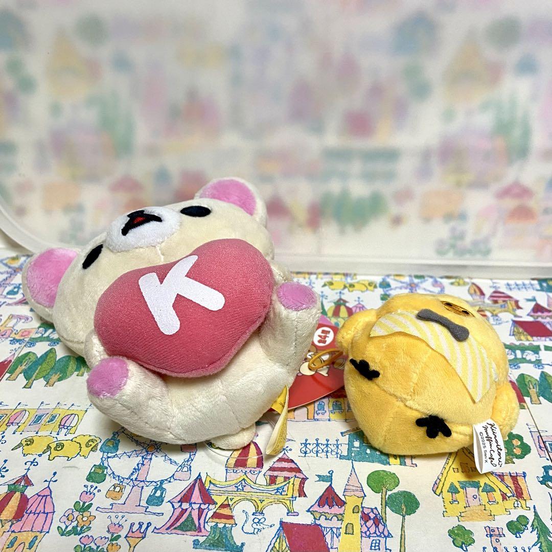 コリラックマ バレンタインぬいぐるみ マグカップ&プレート キイロイトリ ガチャ