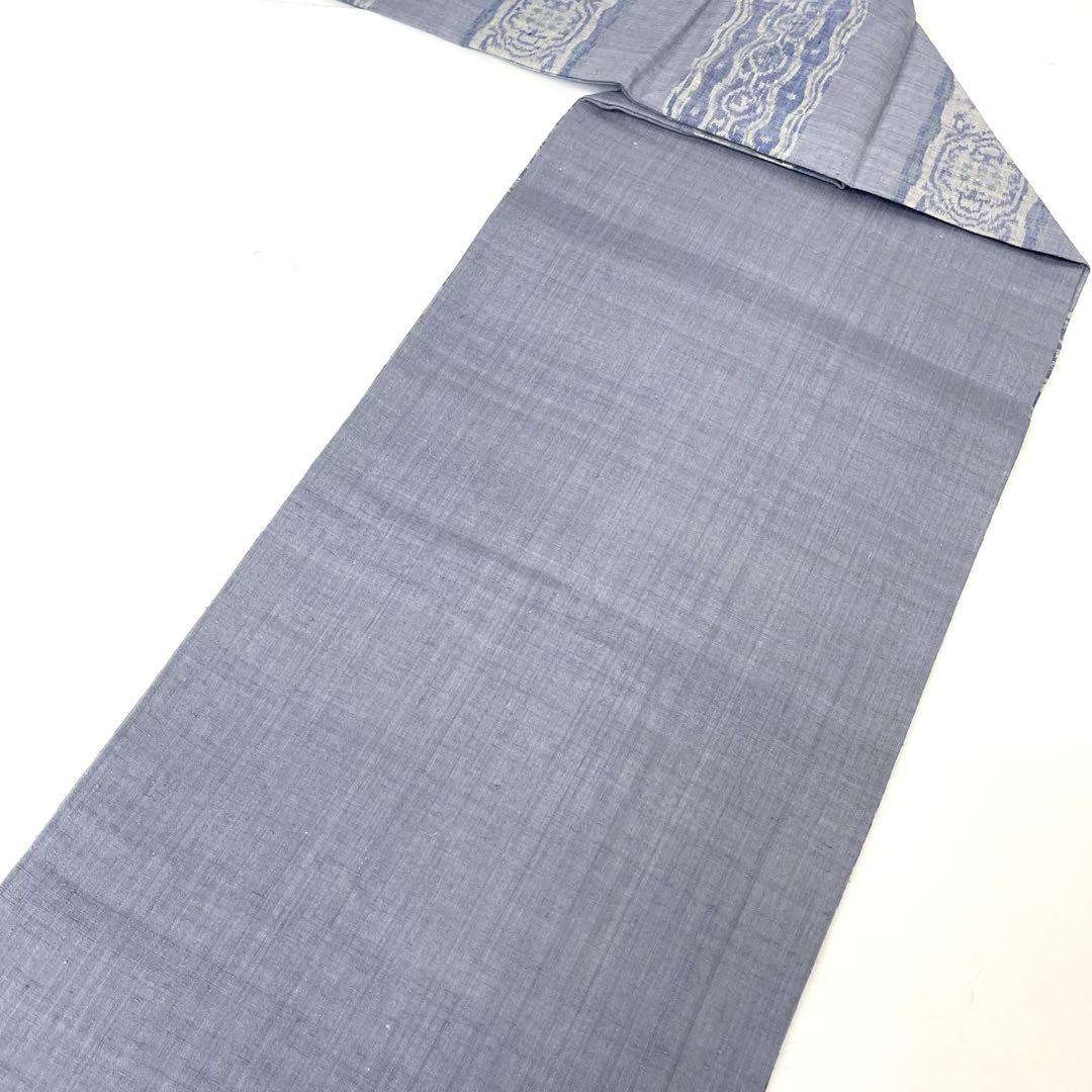 【着物と帯 時流】N25678◆正絹 九寸名古屋帯◆紬地 グレー 美品 着物と帯 時流】N25678◇正絹 九寸名古屋帯◇紬地 グレー 美品