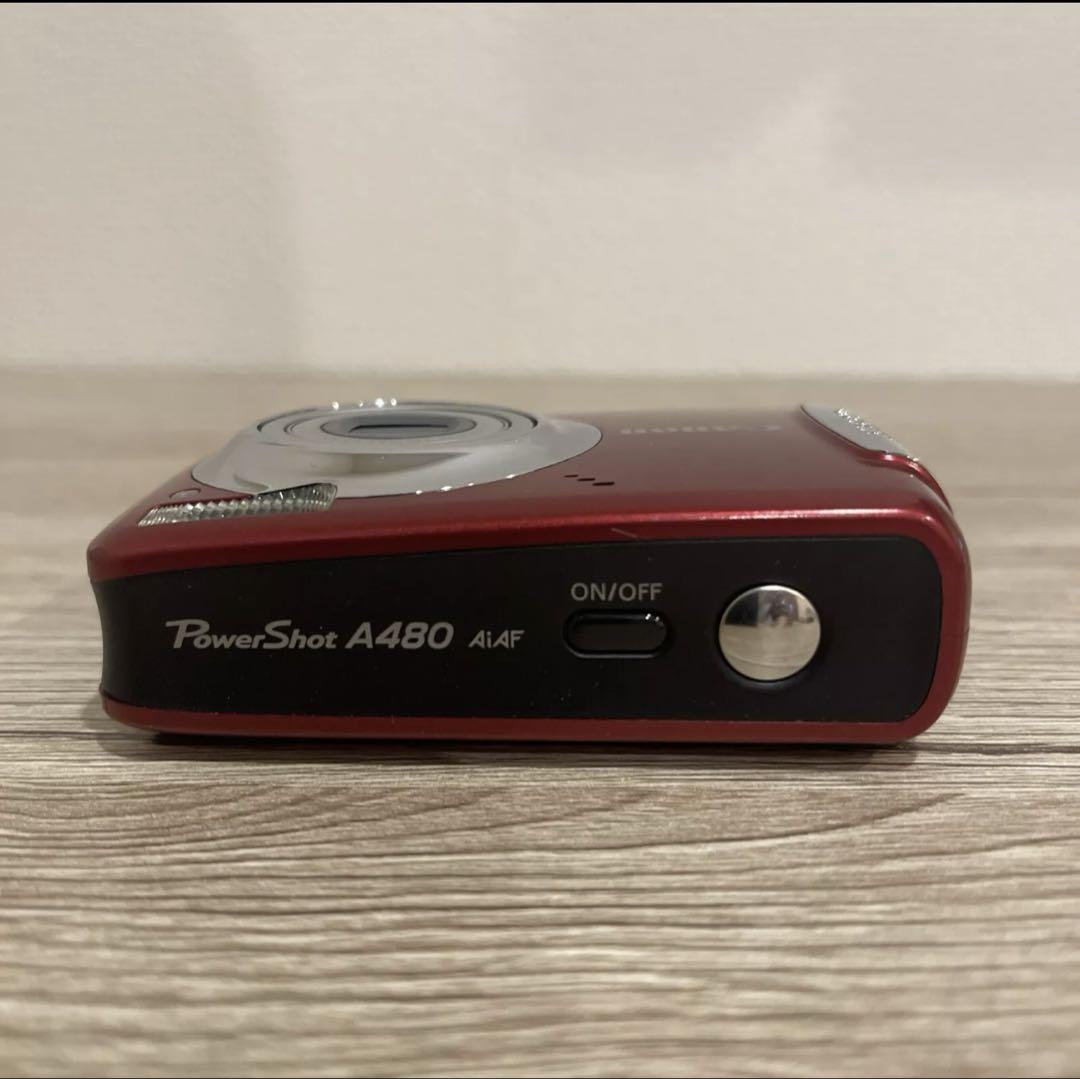 1398.Canon Powershot デジカメ A480 レッド