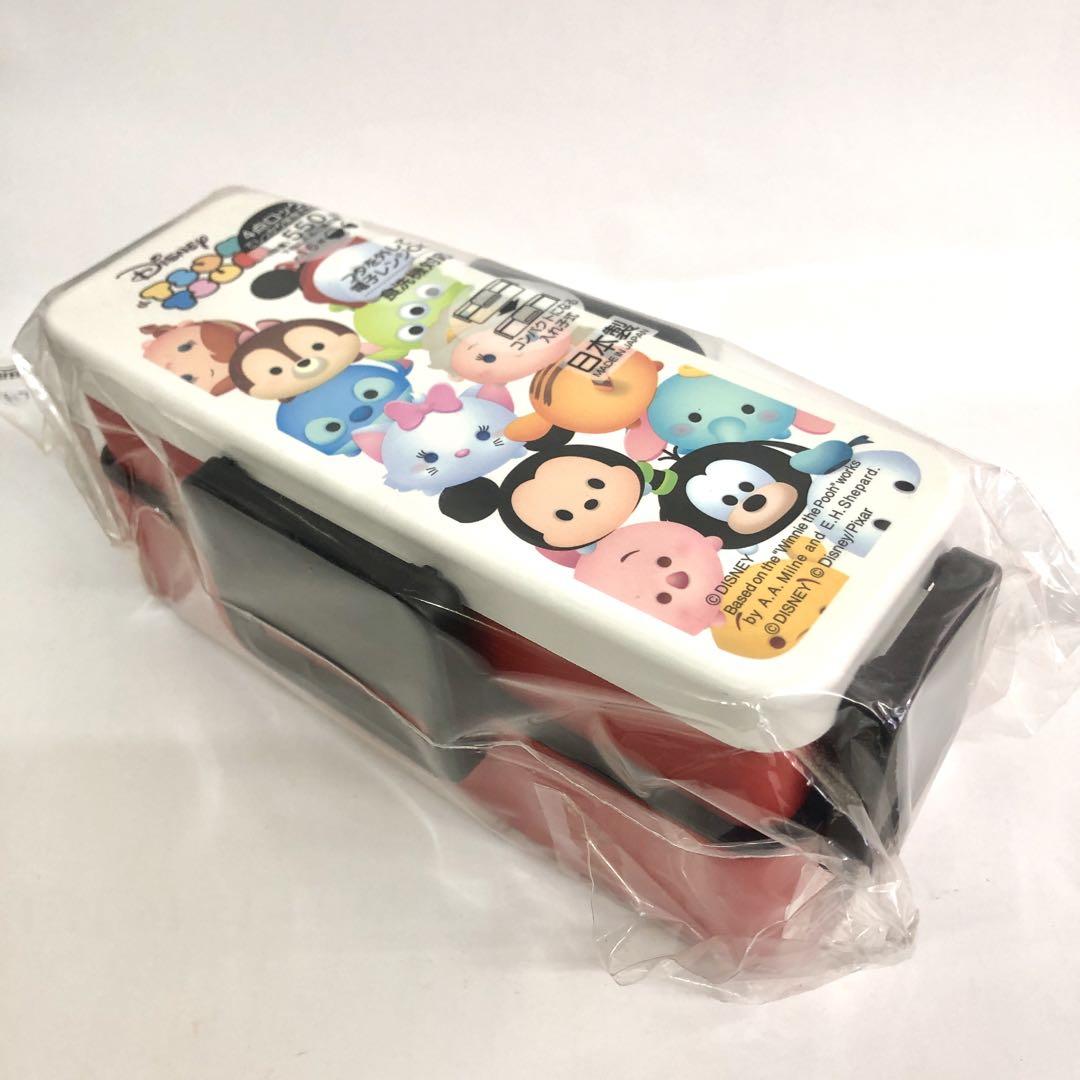 ディズニーツムツム4ロック2段ランチボックスお弁当箱赤