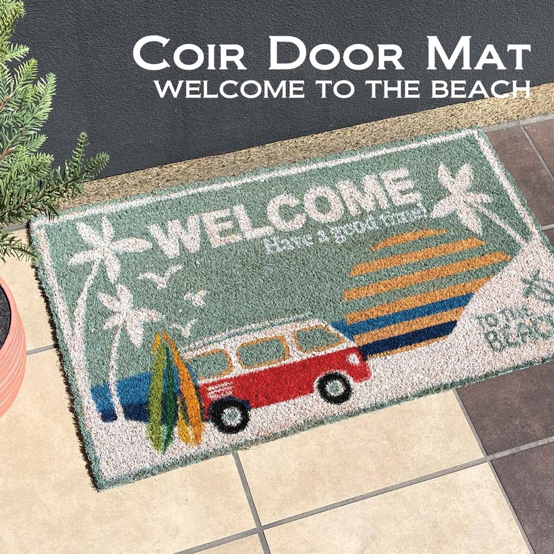 予約販売品】 玄関/キッチンマット-【玄関マット】コイヤーマット Welcome アメリカン雑貨 西海岸 予約販売品】 玄関/キッチンマット-【玄関マット】コイヤーマット Welcome アメリカン雑貨 西海岸