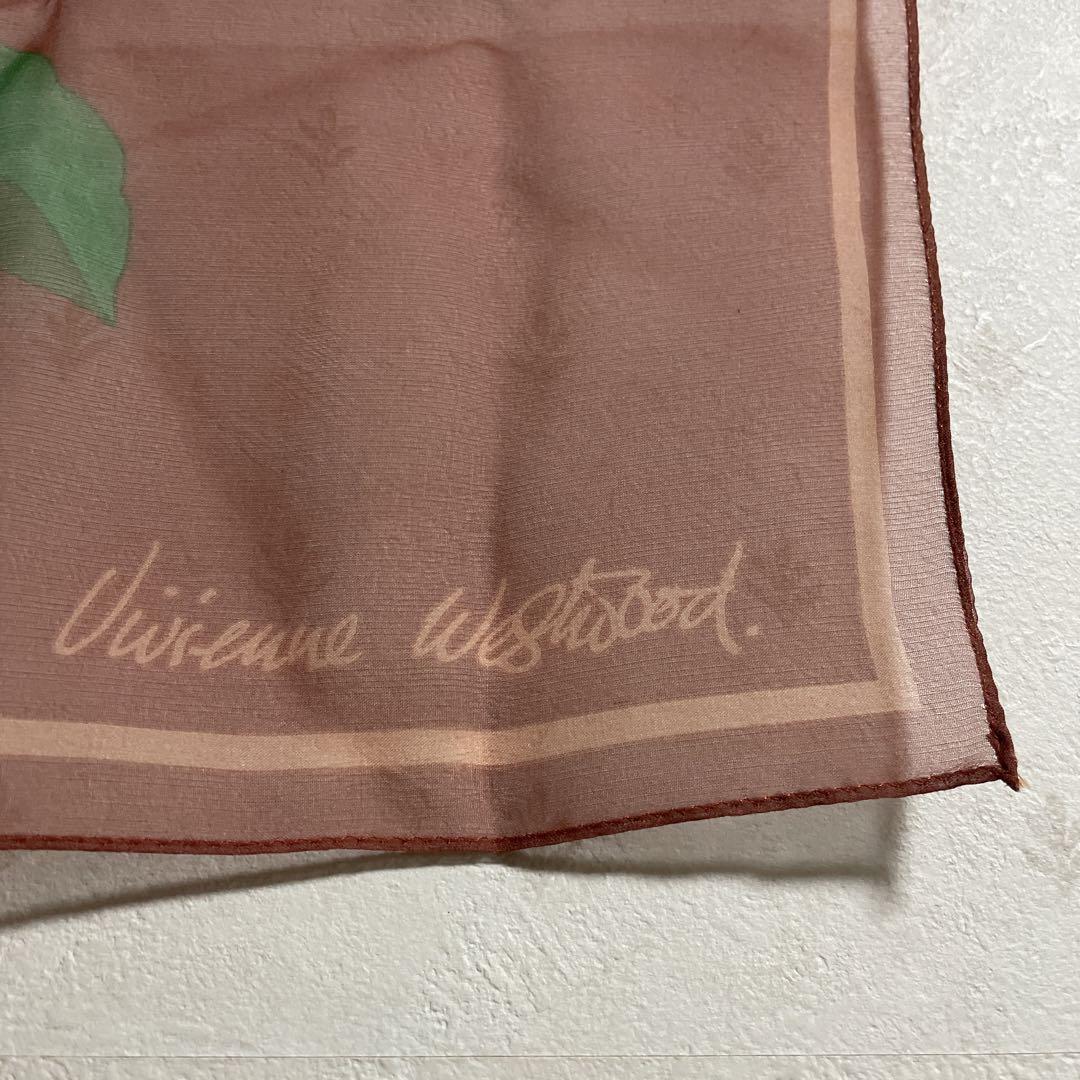 未使用品 Vivienne Westwood スカーフ シースルー オーブ 花