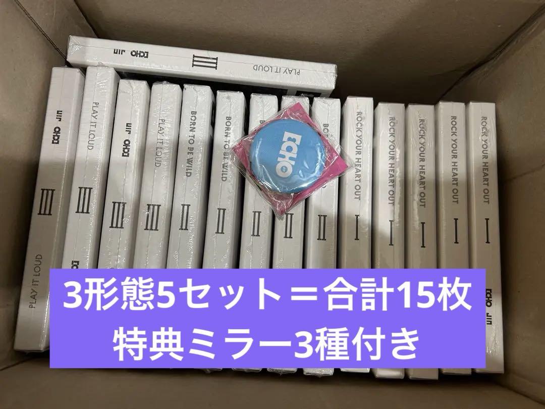 BTS JIN ECHO新品未開封 3形態5セット　15枚　Weverse 特典