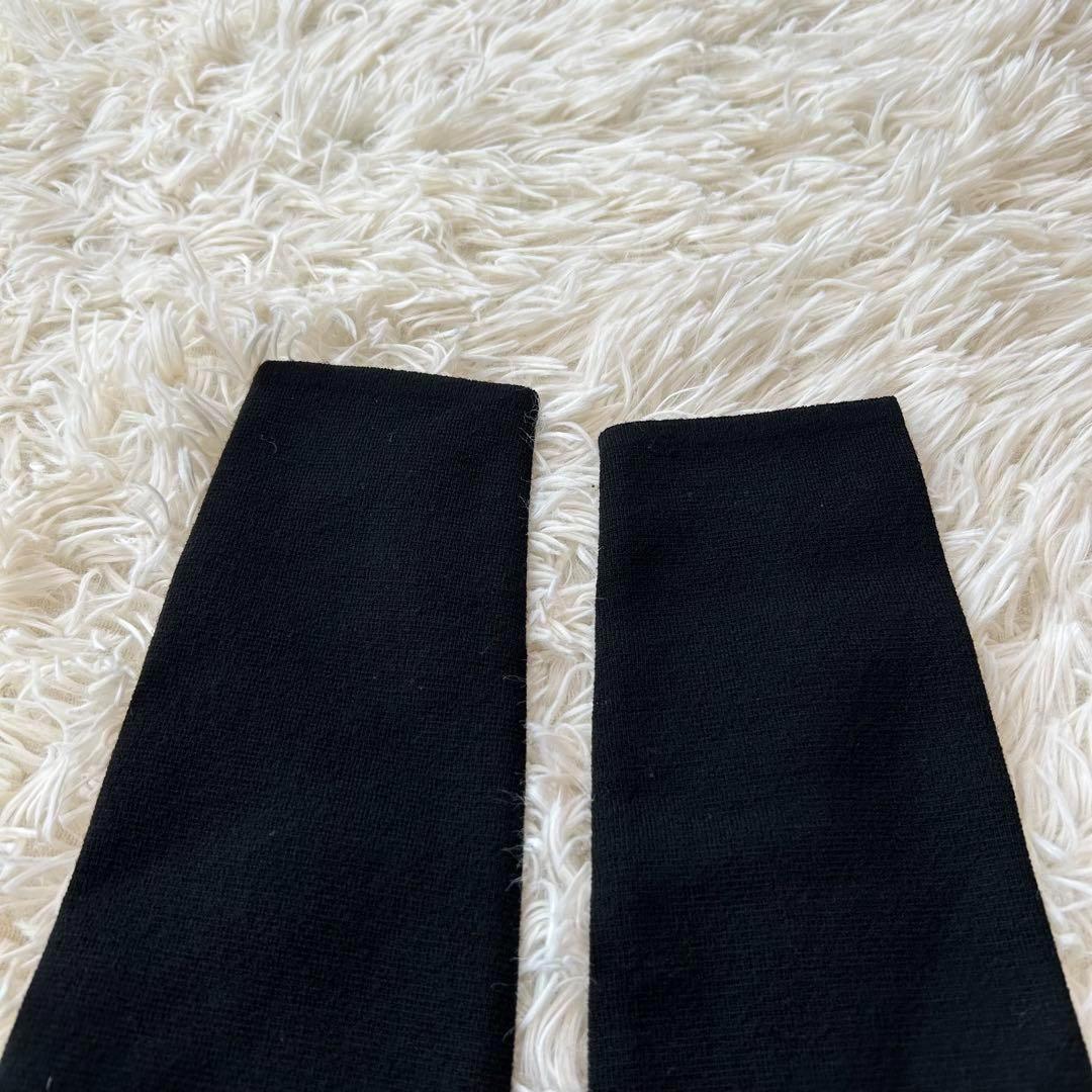 美品MaxMara 最高級 白タグ ロングニットワンピース ブラックS 画像7