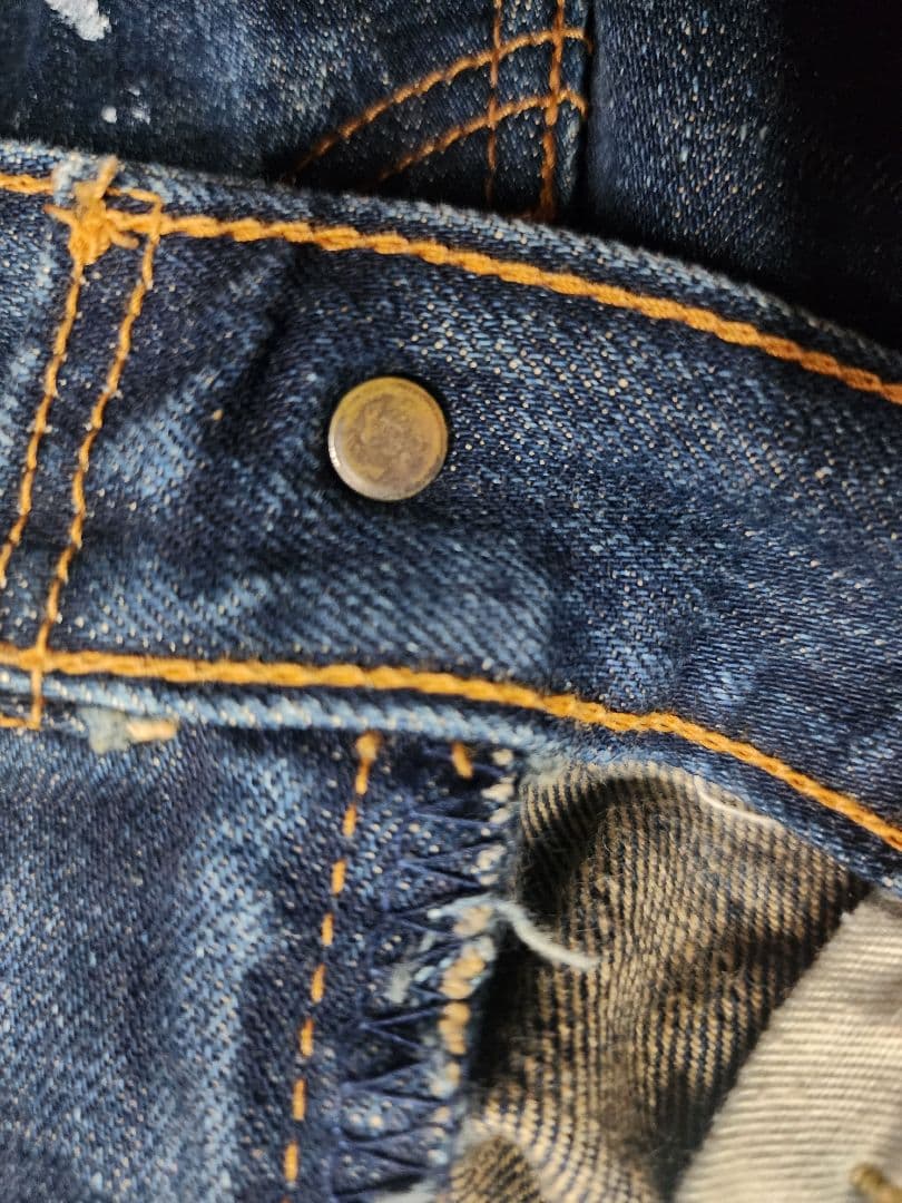 ペイント Levi's 503 ストレートデニム 31×34