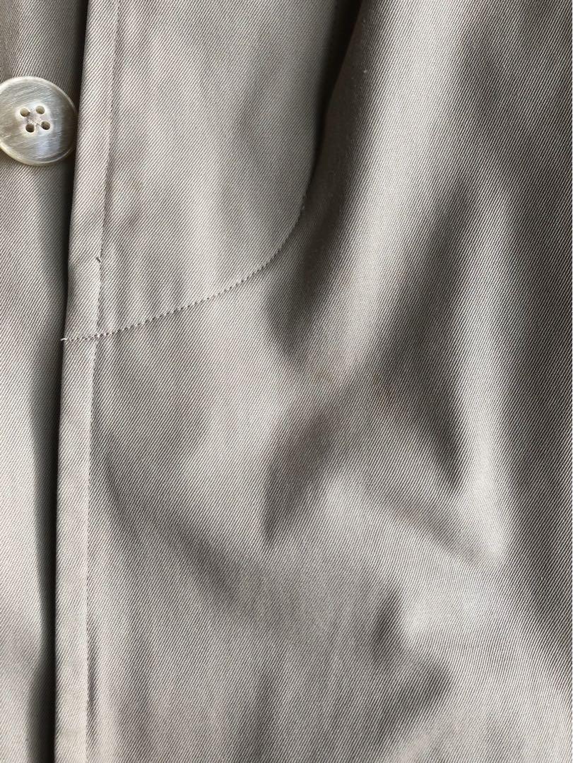 comoli 16ss コットンギャバ バルカラーコート 2 ベージュ