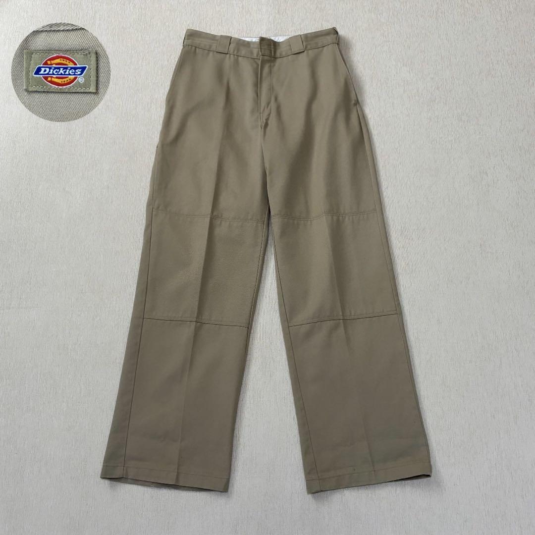 Dickies ワークパンツ　ダブルニー　W31　ベージュ　USA製