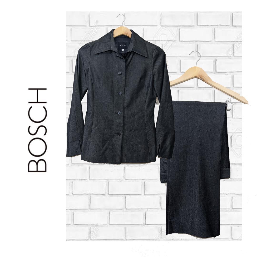 【現金特価】
 スーツ レディース 【超美品】BOSCH セットアップ ✓226 グレー パンツスーツ上下