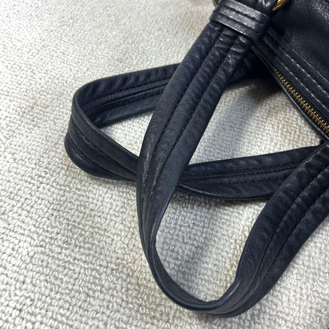 00s MBMJ leather hand bag 2way tote Y2K