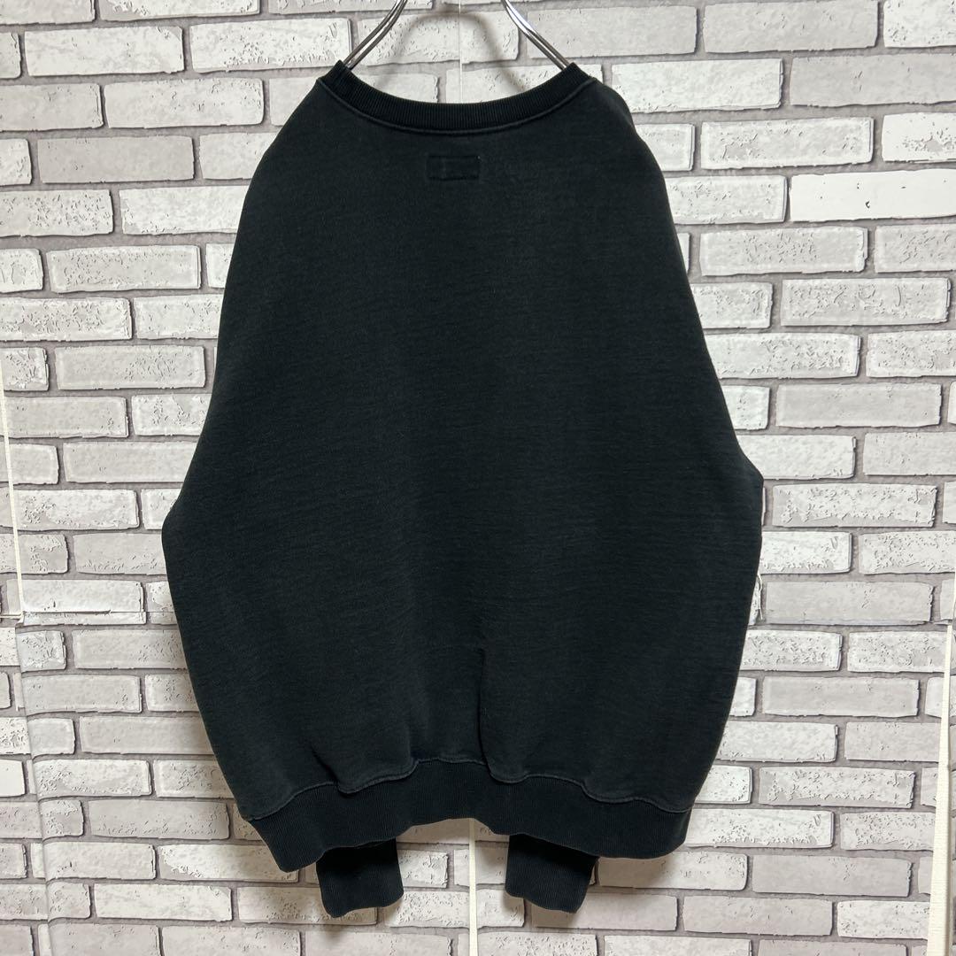 thisisneverthat☆トレーナー センター刺繍ロゴ ブラック M