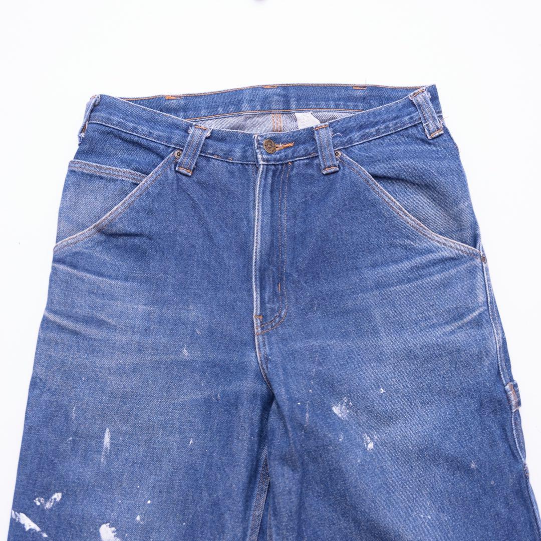 Ben Davis デニム ペインターパンツ W30 ダメージ 太め 青 古着