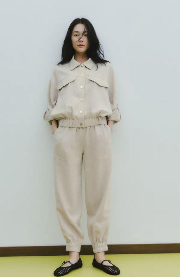 ★ZARA★サファリ*ショートスリーブシャツ ライトベージュ ZARA】サファリショートスリーブシャツ 3261/741/052 (ZARA