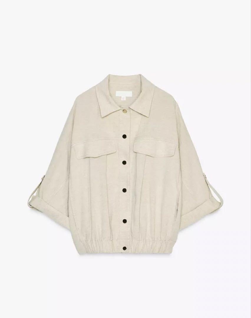 ★ZARA★サファリ*ショートスリーブシャツ ホワイト サファリショートスリーブシャツ - ホワイト | ZARA Japan / 日本