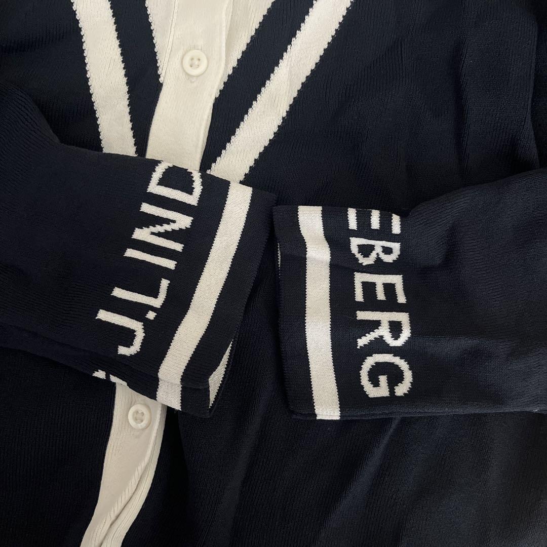 J.LINDEBERG ネイビー ホワイト セーター M J.LINDEBERG ネイビー ホワイト セーター M人気