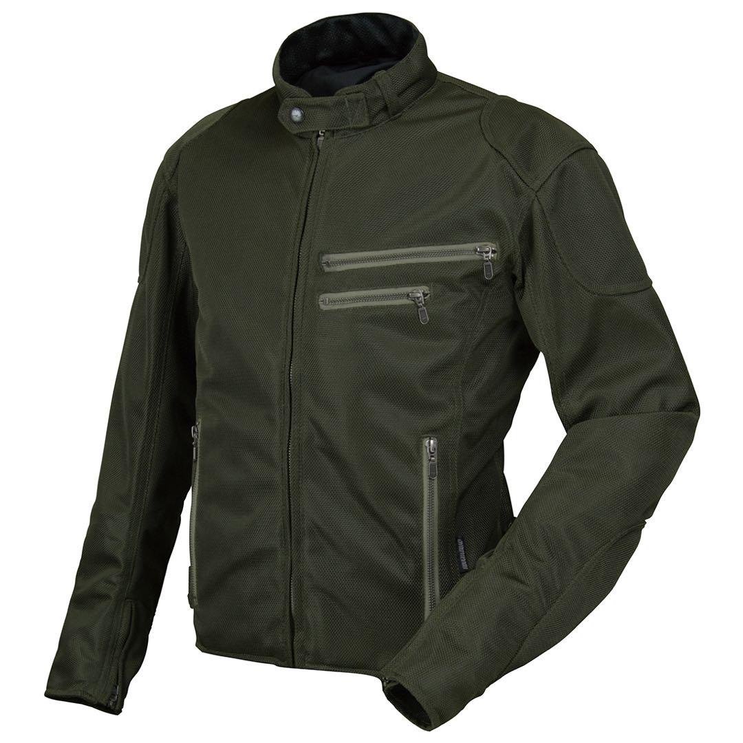 ラフアンドロード　ライディングZIPメッシュジャケット オリーブ M