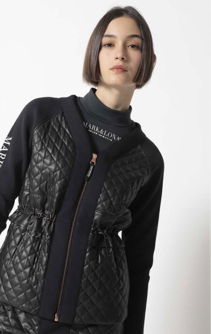 MARK &LONAキルティング　セットアップ　美品　フェイクレザー　サイズ38