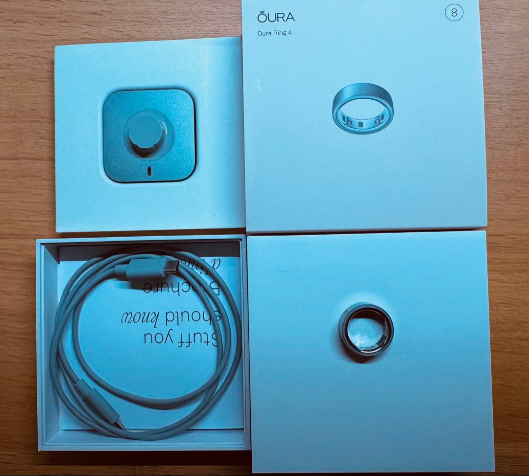 Oura Ring 4 サイズ8 シルバー