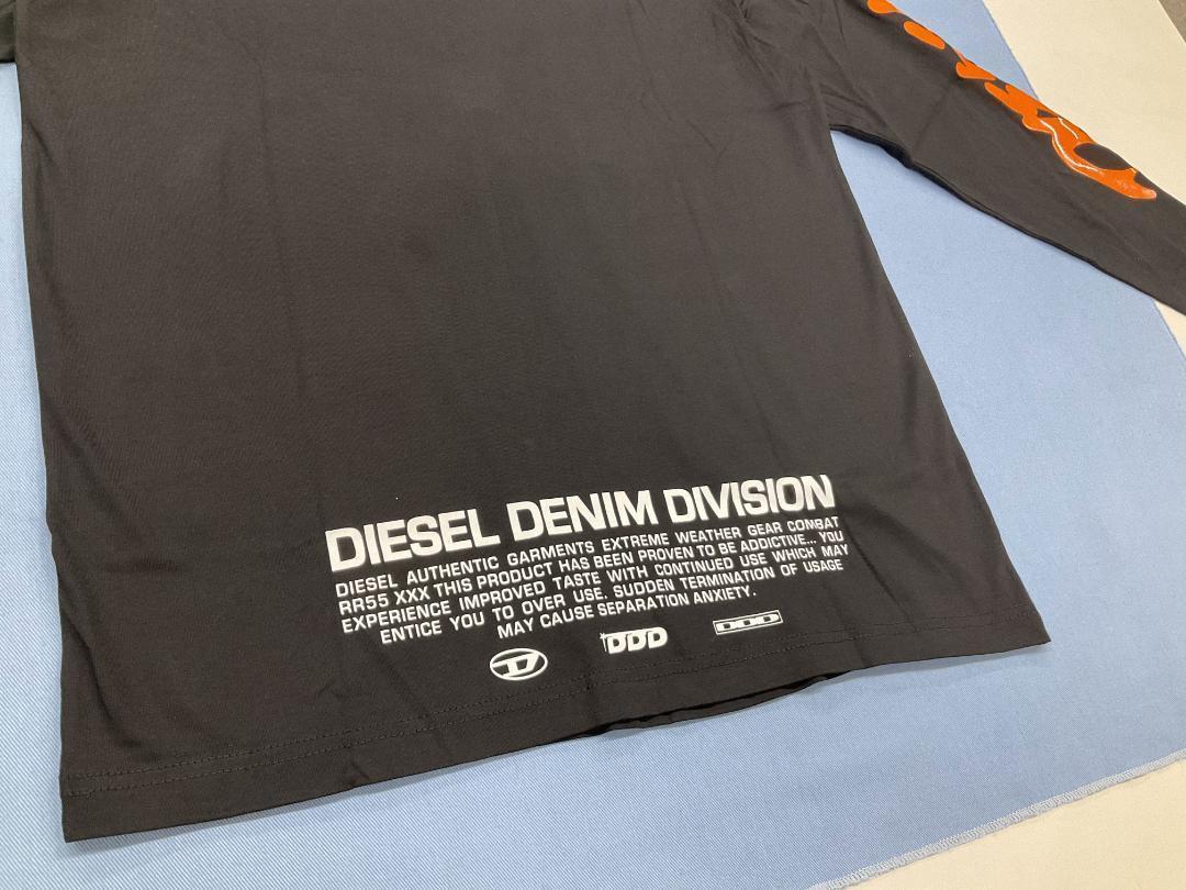 ディーゼル　長袖Tシャツ　A11068　黒S　新品定価14.300　43A24