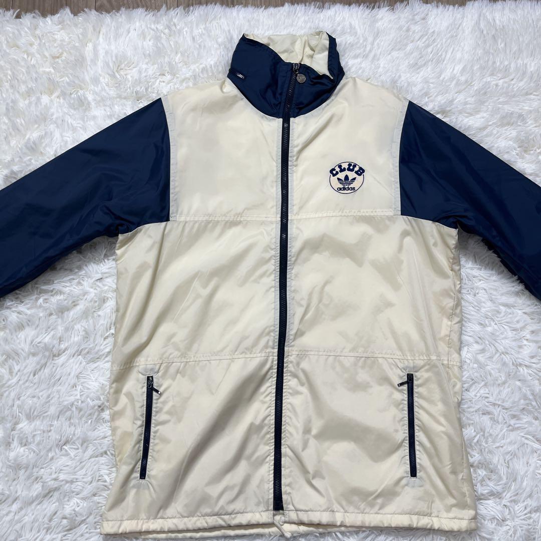80s　デサント製　adidas 　ナイロンジャケット　クラブアディダス