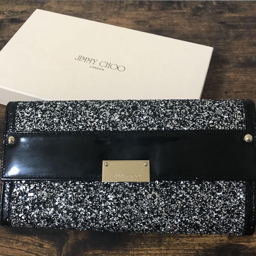 売れ筋商品 最終値下げです☆ジミーチュウ クラッチ ウォレットバッグ ...