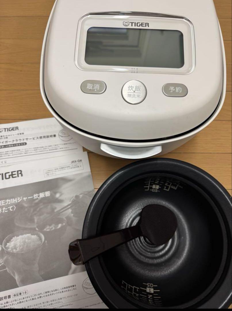 美品　TIGER IH炊飯器 JRJX-G100 ホワイト